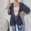 Women's Sheer Chiffon Jacket, Casual Cover Up Tops Lightweight Beach Cardigans Blouse Shawl. 