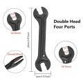 5 PCS Bicycle Cone Spanner Hub Wrench Caon Steel Axle Hub Cone Wrench 13/14/15/16mm Open End Pedal Spanner Repair Tool. 