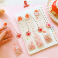 【SkinHorizon】School supplies school accessories office gadgets Aesthetic Stationery Bookmark Cute Cherry Drawing Quicksand Ruler cute things. 