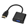 Vention VGA to HDMI Adapter 1080P VGA Male to HDMI Female Converter Cable With Audio USB for PS4/3 HDTV VGA HDMI Converter and 3.5mm AUX Audio Micro USB Power Cable Male to Famale Converter 1080P Digital to Analog Video. 