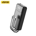 Aspor A330/A301/A300/A396 / A385 PD 20W / A335 22.5W / A301 PD High-Capacity Power Bank 10000mAh/20000mAh/30000mAh/40000mAh with Fast Charging & 4 USB Ports. 
