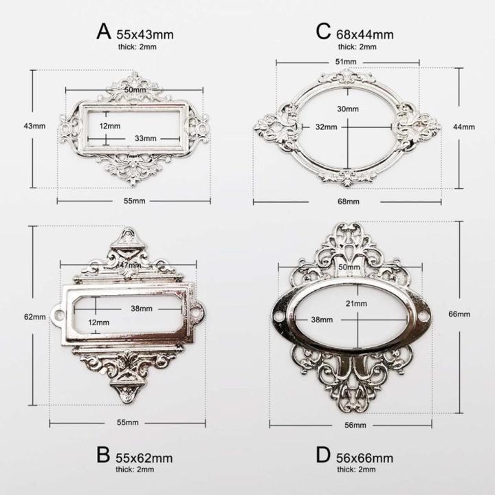 6pcs%20Retro%20Antique%20Carved%20Decorative%20Metal%20Label%20Pull%20Frame%20Handle%20File%20Name%20Card%20Holder%20For%20Furniture%20Cabinet%20Drawer%20Box%20-%20Image%206