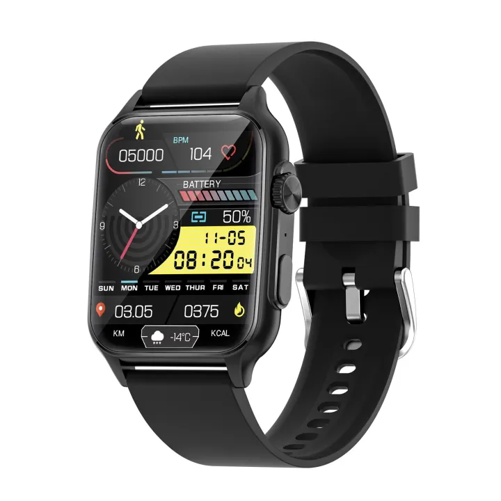 1.96 inch mart WatchFull creen Touch Health Monitoring Watch IP67 Waterproof BT Call Multi port Modes