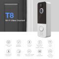 Wireless Video Doorbell 1080P Visual Real-time Intercom Wi-Fi Video Bell PIR Detection Night Vision 2-Way Talk Home Security Camera with 166° Viewing Angle Smart Door Bell Supports Cloud Storage. 