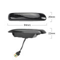 OUMERY Car Smoked LED Dynamic Side Marker Light Turn Signal Blinker for 3 Series E46 Coupe1997-2001. 