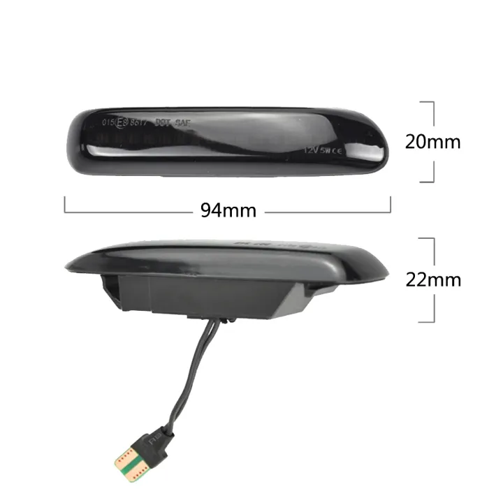 OUMERY%20Car%20Smoked%20LED%20Dynamic%20Side%20Marker%20Light%20Turn%20Signal%20Blinker%20for%203%20Series%20E46%20Coupe1997-2001%20-%20Image%208