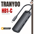 Tranyoo HB1-C Docking Station – Multi-Port USB Hub, Fast Data Transfer & Charging Support. 