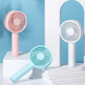 USB Mini Fan Rechargeable Portable Handheld Fan Lazy Temporary Travel Home Car Air Cooler -Blue. 