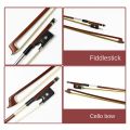 JDXHLAU Professional 4/4 Brazilwood Violin Bow Playing Violin Bow Musical Instruments Portable Learn Practice Bow. 