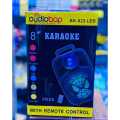 Audiobop From Vision To Reality BK-023 LED 8" Karaoke Wireless Speaker With Free Remote Control. 