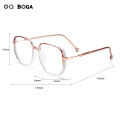OQ BOGA 6 Colors Fashion Anti Blue Light Radiation Computer Glasses Women Men Eye Protection Glitter Border Frame Eyewear. 