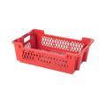 Plastic Crate | Multicolor Crate Perforated All Sides With Handle Plastic Crate  25L | 24X15.8X7.48 | PC60 FOR Vegetable | Fruit & Fish | Nisaco Mall. 