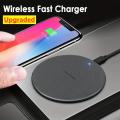 Ultra-thin Wireless Charger Pad Stand For iPhone 15 14 13 12 11 X 8 Samsung Xiaomi Desktop Mobile Phone Fast Charging Station. 