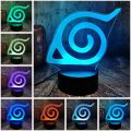 Anime Naruto Hatake Kakashi Konoha 3D LED Night Light 7 Colors Nightlight Home Kids Children Bedroom Decor Desk Lamp X Gifts. 