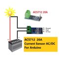 ACS712 20A AC/DC Current Sensor Module for Arduino. 