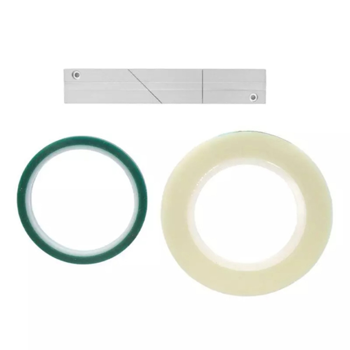 1/4" & 1/2" Tape Splicing Kit – ABS Block With Two Fixers & Splicing Tape, For Reel-to-Reel Recorders (Revoxsonido Compatible)