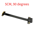 3.0 PCIE X1 Adapter Cable 90° Graphics Card Extension Cable PCI-Express Shielded Extender for GPU 15CM. 