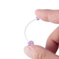 10PCS Acrylic Long Bar Belly Button Ring for Pregnant Women Flexible Clear Belly Piercing Retainer Plastic Pregnancy Navel Rings. 