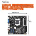 B75E 8 Card BTC Mining Motherboard+G630 CPU+SATA Cable B75 Chip LGA1155 DDR3 RAM MSATA ETH Miner Supports 8 USB3.0 Ports. 