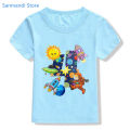 New 3th-9th Birthday Gift for Boys Tshirt Astronaut Satellite Sunshine Graphic Print T Shirt Kids Clothes Summer Blue T-Shirt. 