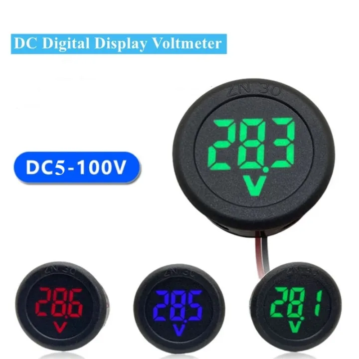DC5-100V%20Digital%20Voltmeter%20LED%20Digital%20Display%20Circular%20Voltmeter%20Car%20Voltage%20Current%20Meter%20Volt%20Detector%20Tester%20Monitor%20Panel%20-%20Image%202