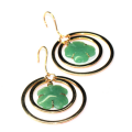 18K Gold Plated Sterling Silver Earrings. 