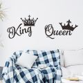 【WEJA】Crown Wall Stickers Vinyl Decorative Wall Decor Kids Room Wallpaper Wedding Decoration Adhesive Sticker For Furniture Home Decal. 