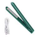 2 in 1 Dual-Purpose Hair Curler, Mini Hair Straightener, Travel Curling Iron,Portable Mini USB Hair Curler Green. 