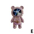 Shiny Glitter Quicksand Bear Phone Back Sticker Bracket Plating Holder Cute Astronaut Foot Stand Bracket Universial. 