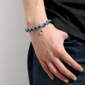 Blue Eye Resin Temperament Casual Hip Hop Series Personality Fatima Palm Devil Eyeball Bracelet Party Date. 
