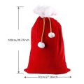 Christmas Large Santa Claus Bags with Drawstring Cord Velvet Santa's Present Sack Bags for Xmas Present Toys Xmas Decoration 1PC. 