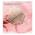 Kalimba 17 Keys Thumb Piano, Clear Transparent Acrylic Finger Piano Instrument. 