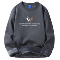 Heavy Men's Hooded Sweater Winter Fleece-lined Thickened Pleuche Hoodie round Neck Fashion Brand Couple Hoodie. 