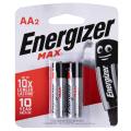 AA Battery Energizer Battery Alkaline AA Battery , 2 PCs. 