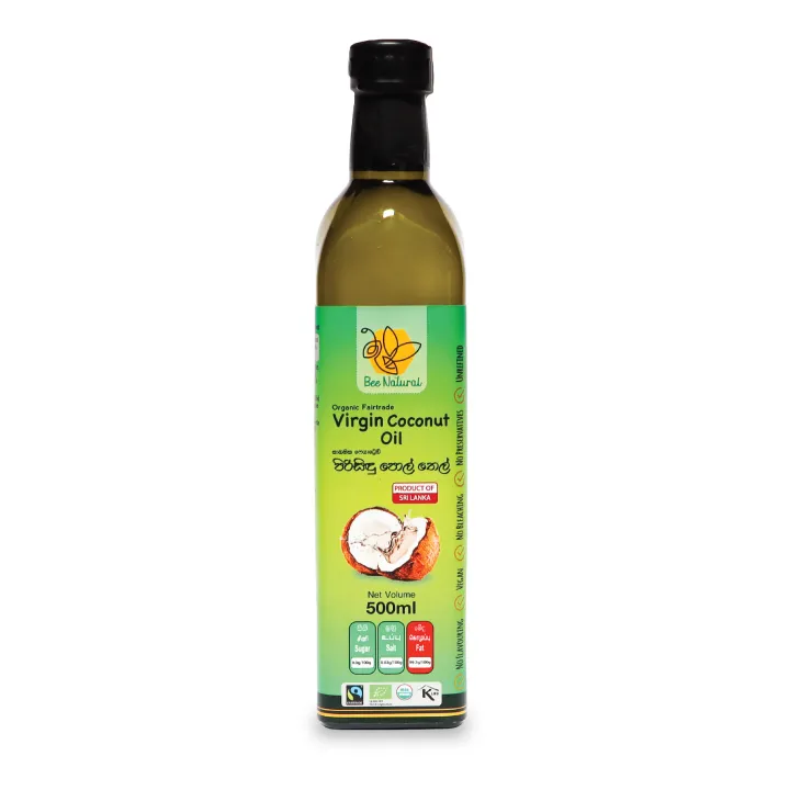 Bee Natural Organic Fairtrade Virgin Coconut Oil 500ml