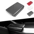 Carbon Fiber Car Interior Center Armrest Box Console Box Storage Box Trim Cover for Tesla Model 3 Y-(2). 