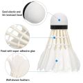 Badminton Shuttlecock White Goose Board Feather Flying Stability Durable Shuttlecock Ball Feather Shuttlecock Indoor. 