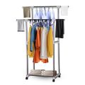 sweetmall Composite Portable Multifunctional Stainless Steel Cloth Hanger Dryer Stand. 