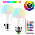 16 Color Changing B22 RGB LED Magic Light Bulb with Remote Controller. 