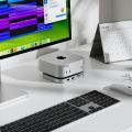 Minisopuru Mac Mini M4 Hub Dock Stand With M.2 SSD Enclosure 4K60Hz HDMI SD/TF USB C HUB Docking Station for Mac Mini M4/M4 Pro. 