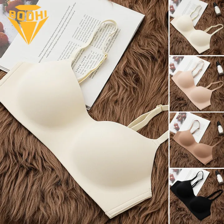Comfortable Bra Comfortable Seamless Padded Sports Yoga Bra with Adjustable Straps Wireless Push Up Lady Soft Bra
