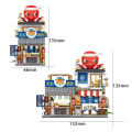 LOZ mini Blocks Building Toys DIY Bricks Puzzle Gift Japanese Snack Bar Home Decor 1218 1219. 