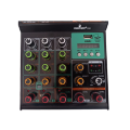 Mini Audio  Mixer or 4 Channel Music Console with 48V Phantom Power. 