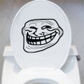 【BestGO】Troll Face Funny Cartoon Tet Stickers Bathroom Decoration Accessories 4WS-0068. 