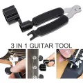 PDTYMWNG 1 Set Metal Guitar String Tuning Peg with String Winder & 1 Set Acoustic Guitar Bridge Pins. 