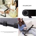 Portable Aluminum Laptop Stand Desk Table With Adjustable Stand Mouse Board Ergonomic Design For Using In Bed. 