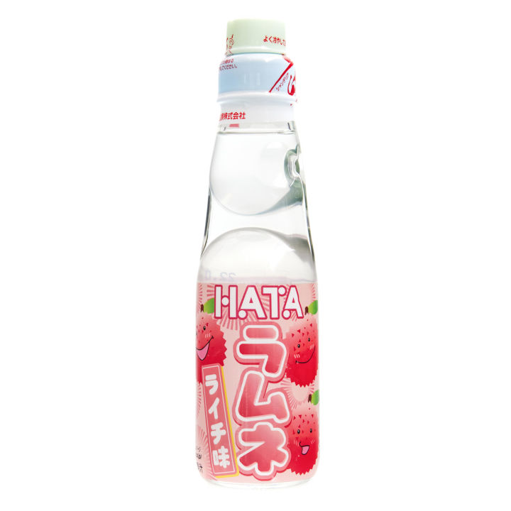 HATA RAMUNE LYCHEE DRINK 200ml . JAPANESE SOFT DRINK HATA KOSEN