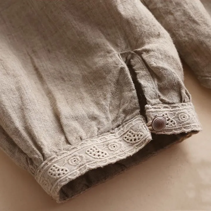 bellylady%20Cotton%20Linen%20Blouse%20for%20Women%20Loose%20Fit%20Solid%20Color%20Tops%20Round%20Neck%20Pullover%20Long%20Sleeves%20Shirt%20-%20Image%206