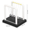 Swing Ball Decoration Desk Decor White Science Physics Learning Stress Relief Newtons Balance Ball Metal Consistent Weight for. 