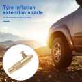 Brass Car Tire Inflator Valve Stem Connector with Deflate Function Tire Converter Car Air Compressor Pump Connector. 